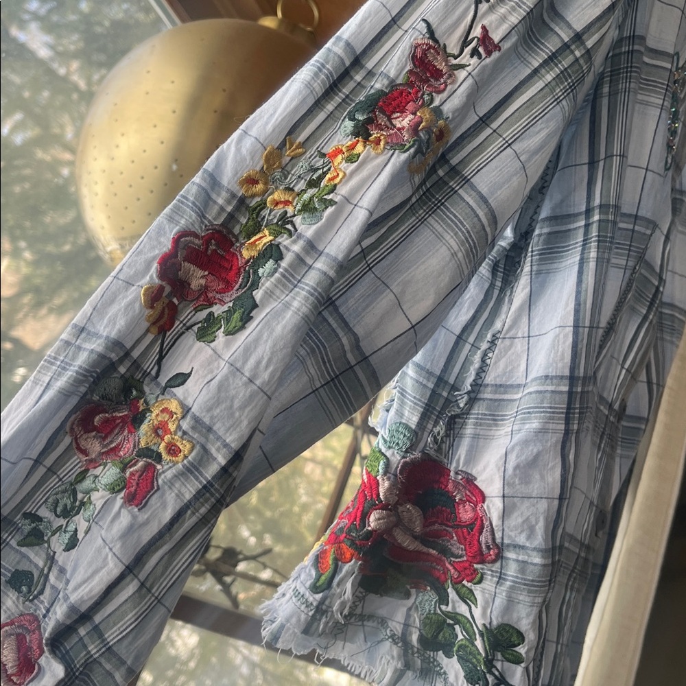 Embroidered Button Down - image 7